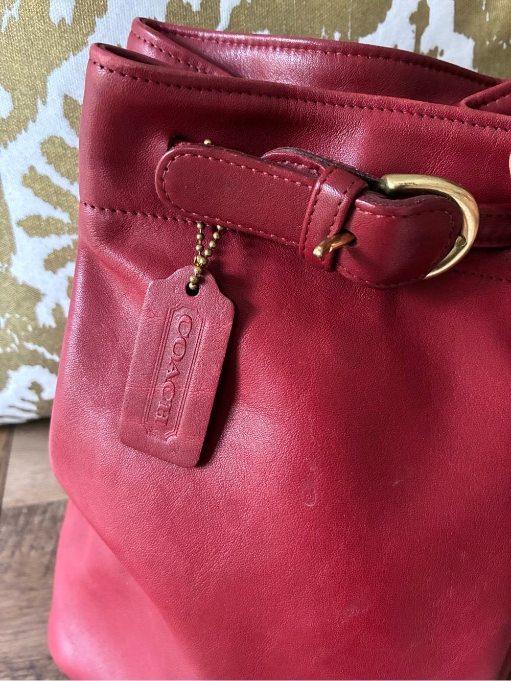 Coach Soho Cornelia Leather Backpack Crossbody Sling Bag, 4162, Vintage, Red - Picture 4 of 16